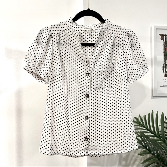NWOT Monteau Blouse - Picture 2 of 10
